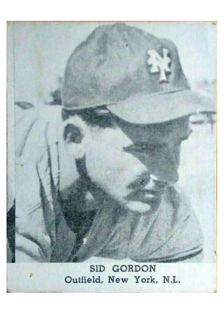 1947 Tip Top Bread Sid Gordon card