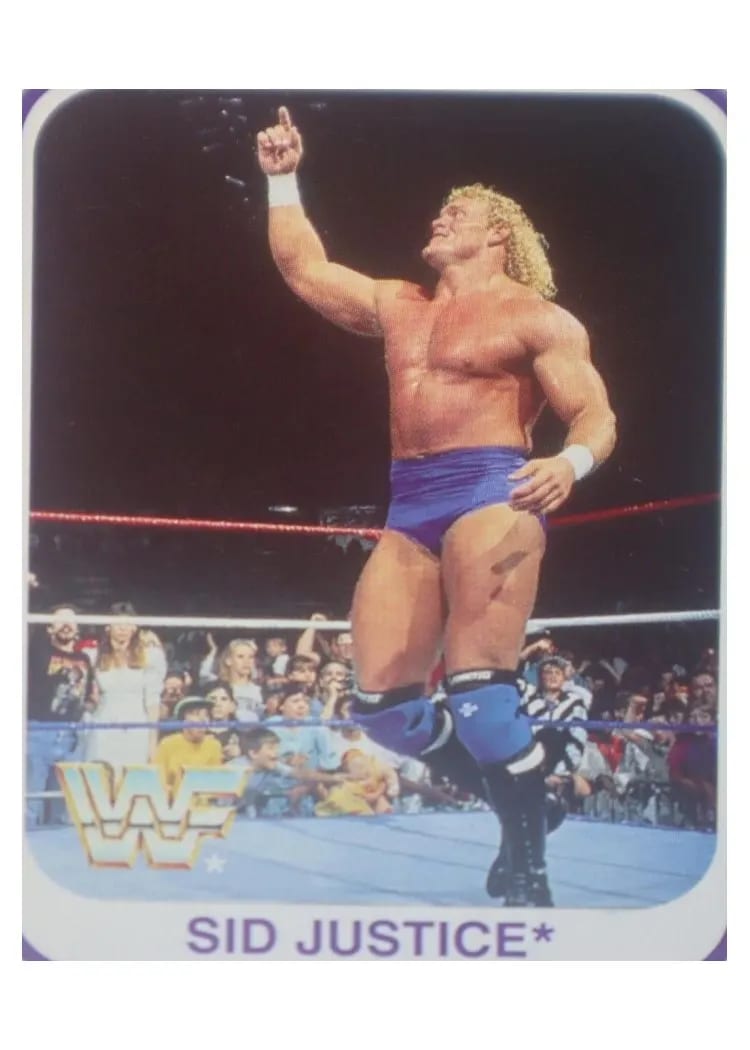 1991 Merlin WWF Sid Justice #3 card
