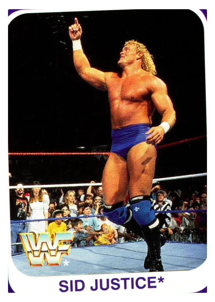 1991 Merlin WWF Sid Justice Italian #3 card