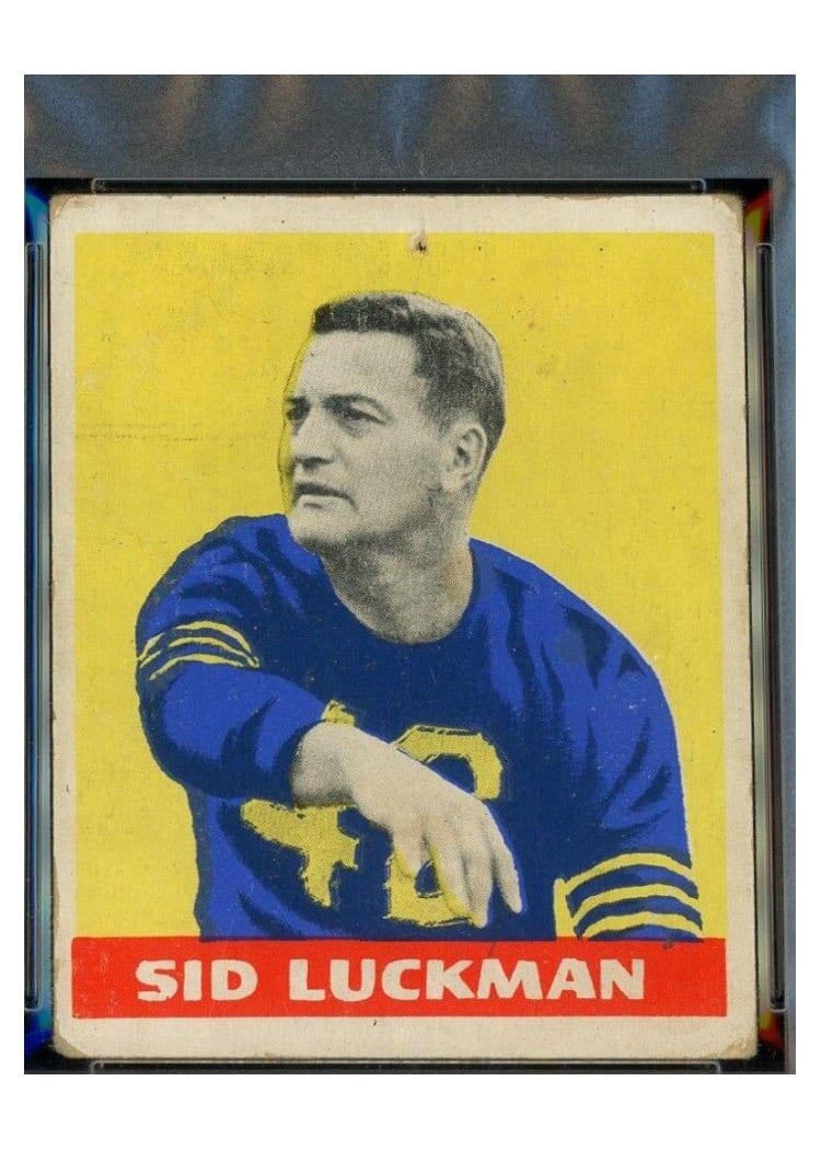 1948 Leaf Sid Luckman #1 card