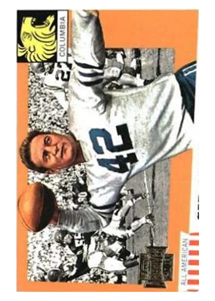 2001 Topps Archives Sid Luckman #87 card