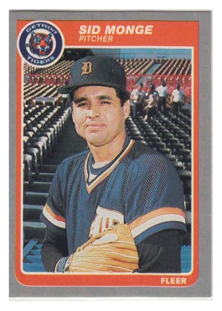 1985 Fleer Sid Monge #17 card