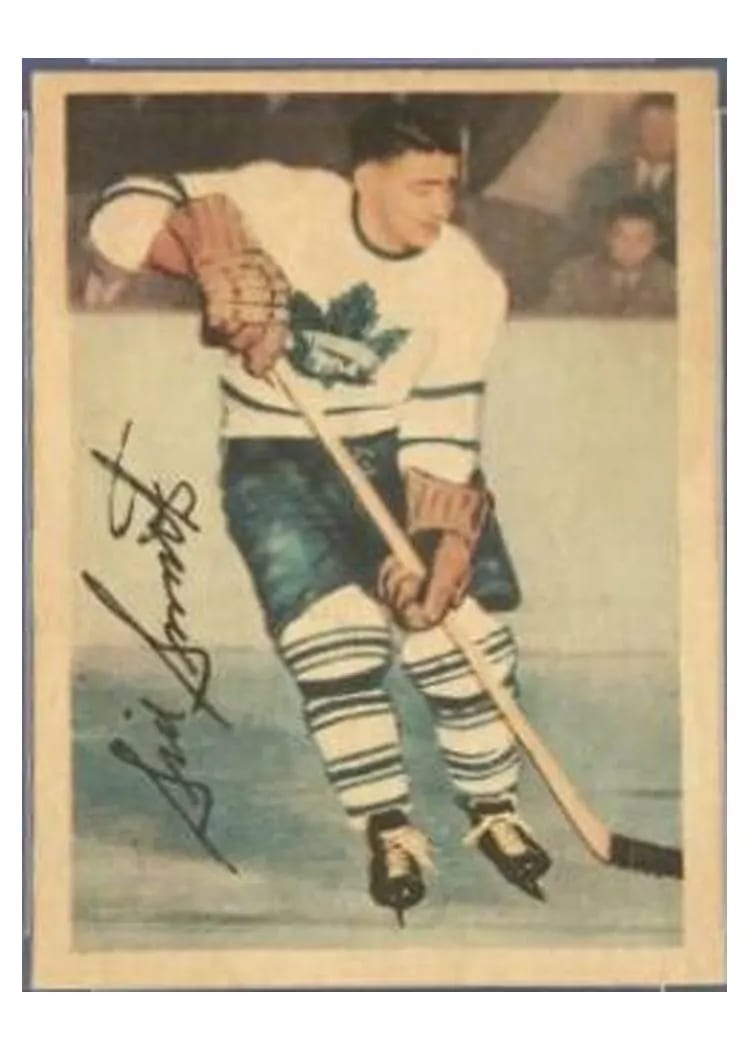 1953 Parkhurst Sid Smith #2 card