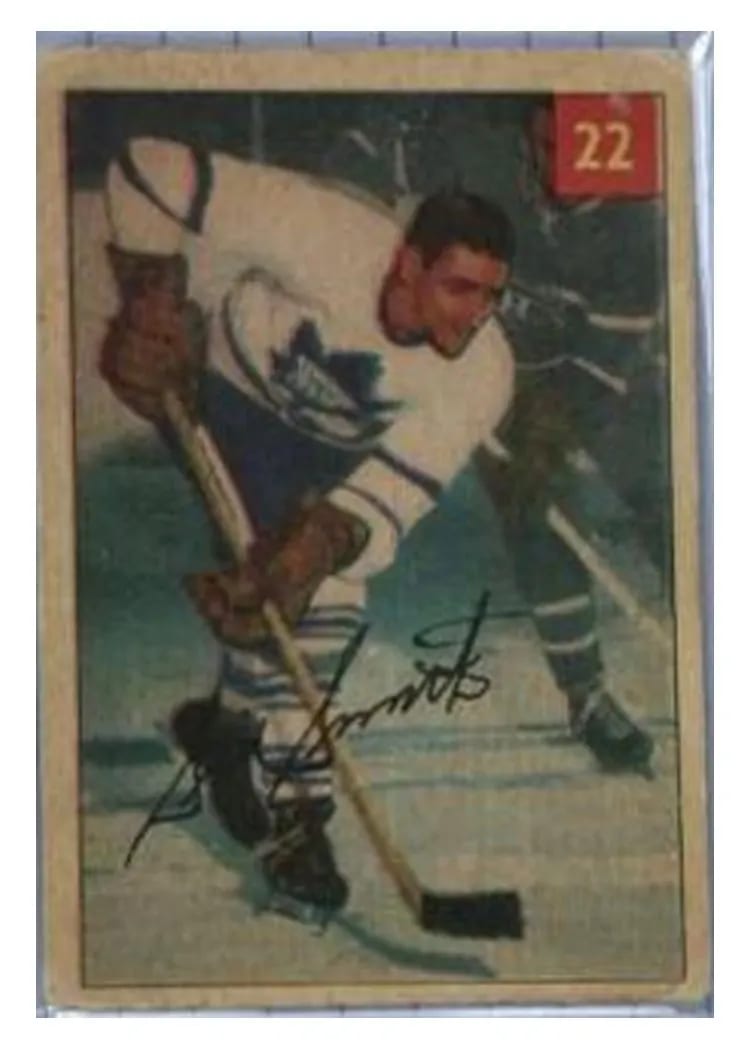 1954 Parkhurst Sid Smith Lucky Premium Back #22