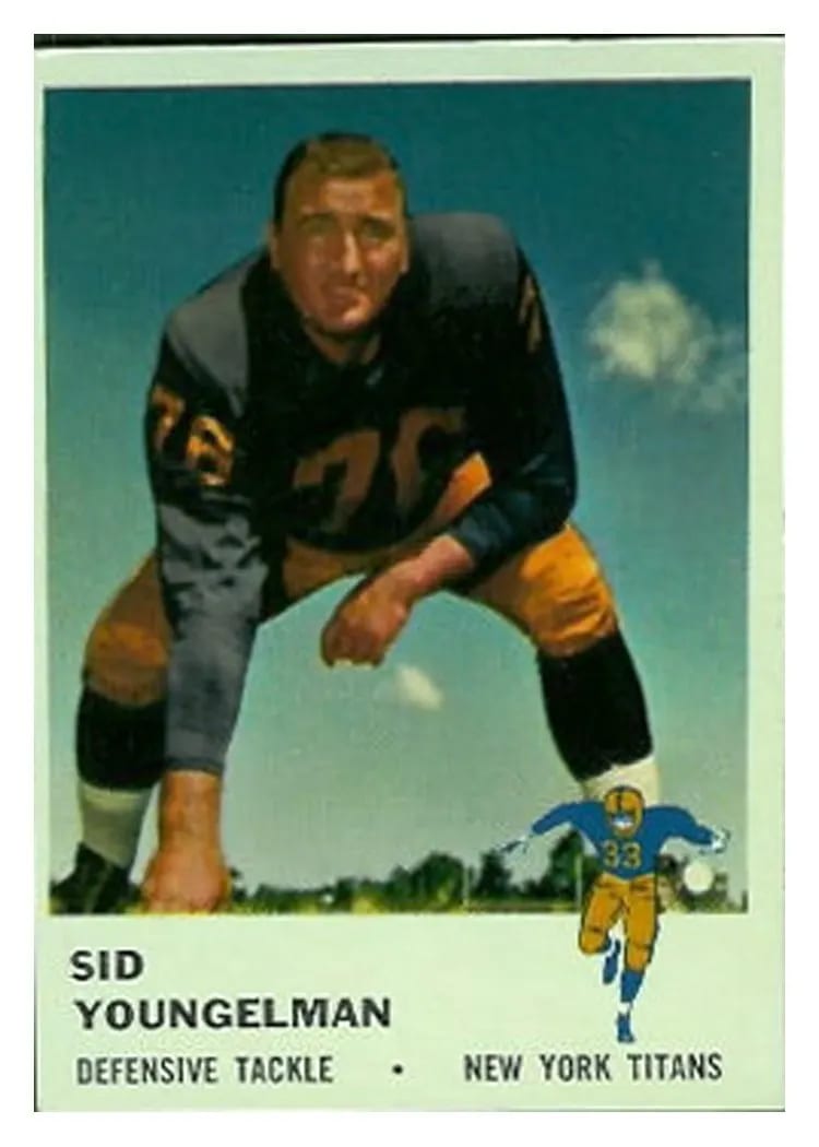 1961 Fleer Sid Youngelman #220 card