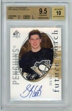 2005 SP Authentic Sidney Crosby Autograph #181 card