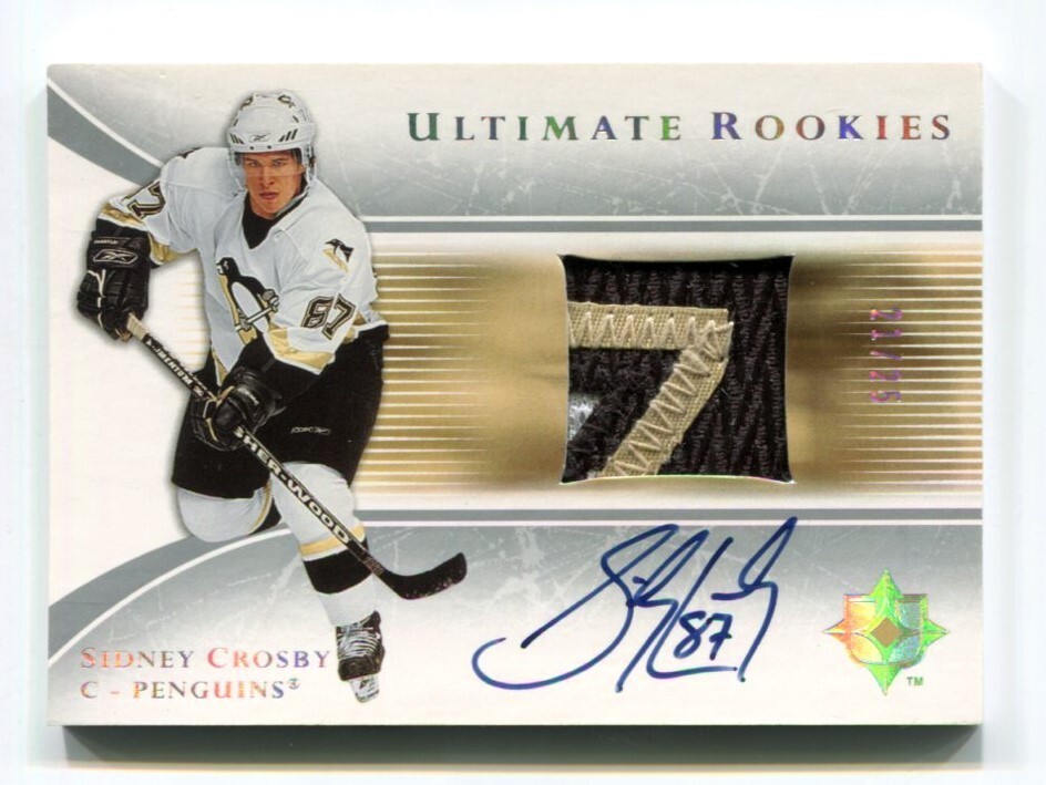 2005 Ultimate Collection Sidney Crosby #91 card