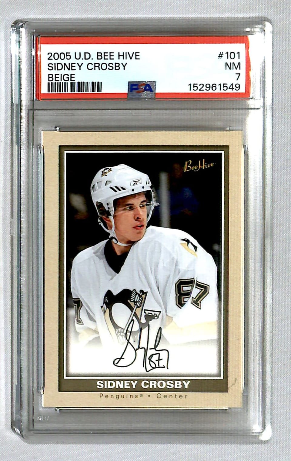 2005 Upper Deck Bee Hive Sidney Crosby #101 card