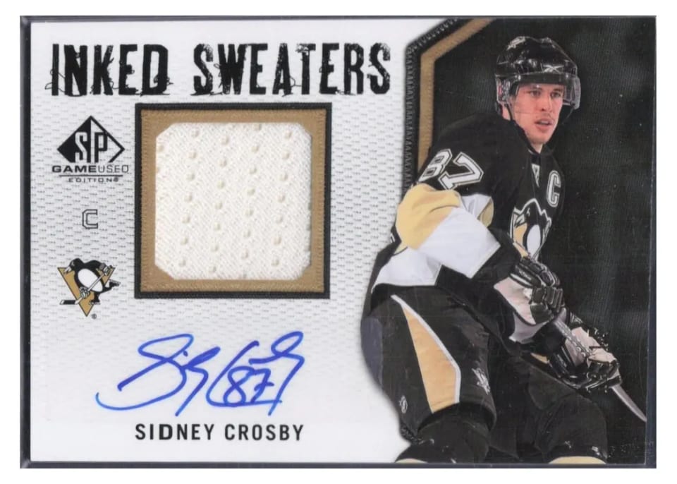 2010 SP Game Used Inked Sweaters Sidney Crosby #IS-SC card