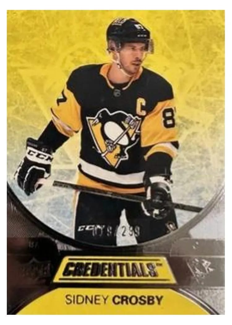 2021-22 Upper Deck Credentials Base Set Sidney Crosby #2 card