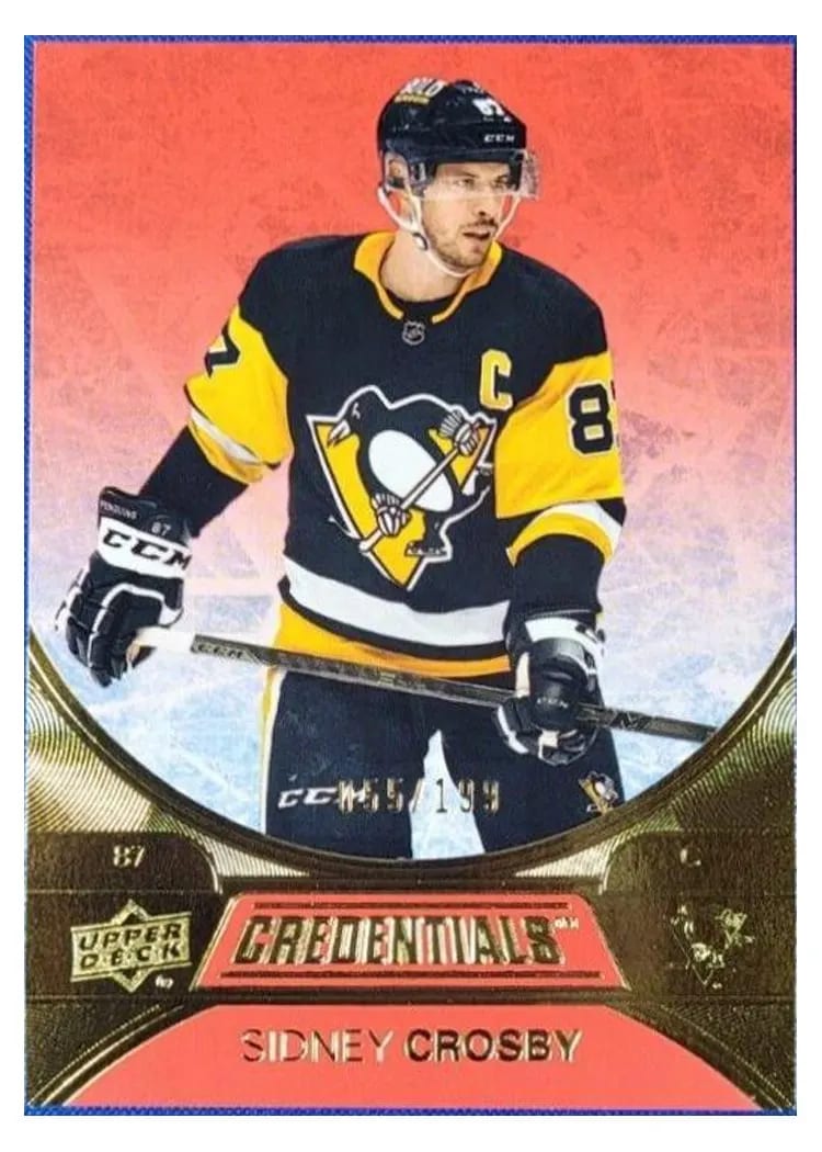 2021-22 Upper Deck Credentials Base Set Sidney Crosby #2 card