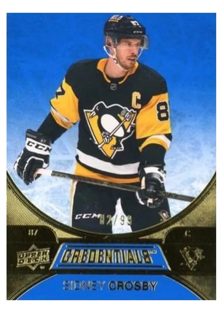 2021-22 Upper Deck Credentials Base Set Sidney Crosby #2 card