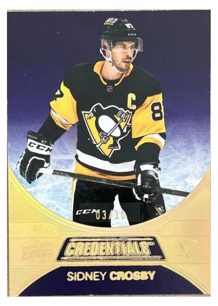 2021-22 Upper Deck Credentials Base Set Sidney Crosby #2 card