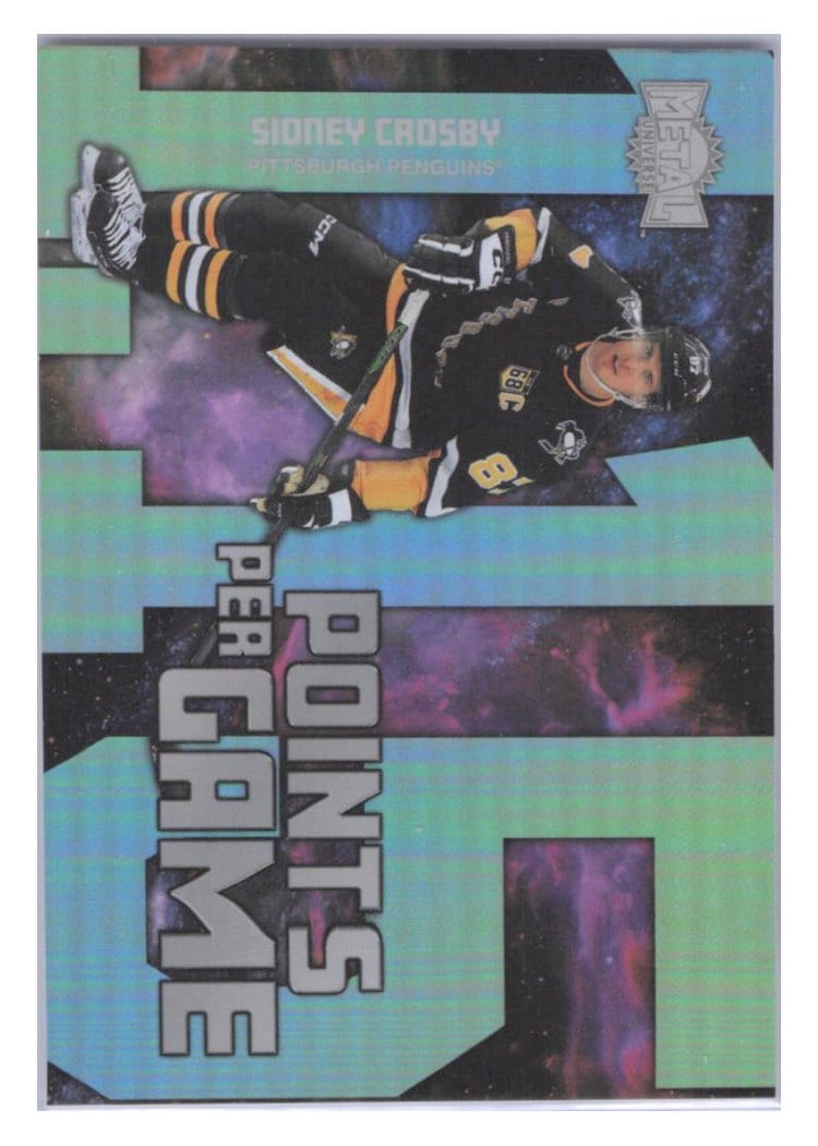 2024-25 Skybox Metal Universe Points Per Game Sidney Crosby #PPG-9 card