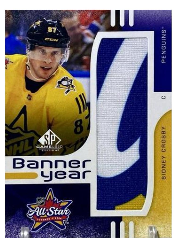 2024-25 SP Game Used 2024 All-Star Game Banner Year Relics Sidney Crosby #BYAS-SC