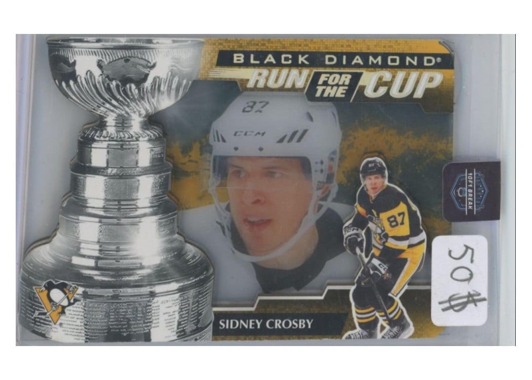 2024-25 Upper Deck Black Diamond Run for the Cup Sidney Crosby #RUN-SC card
