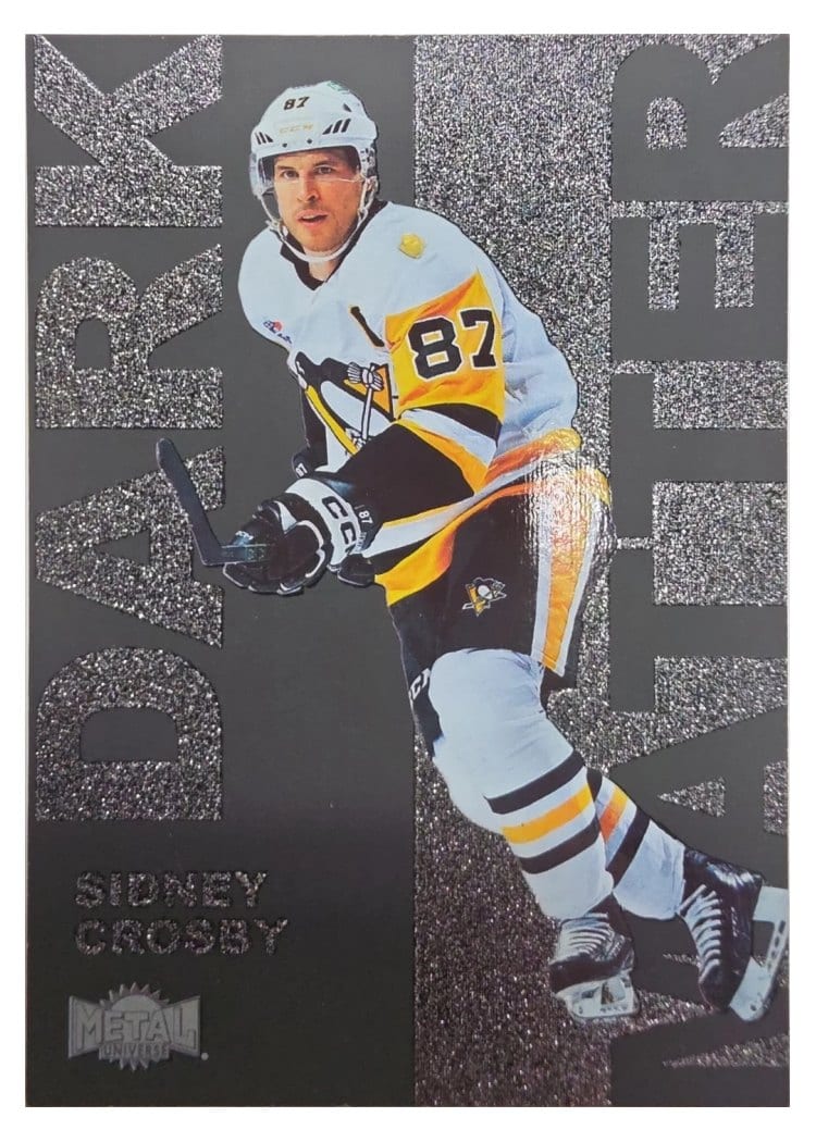 2025-26 SkyBox Metal Universe Dark Matter Sidney Crosby #DM-8 card