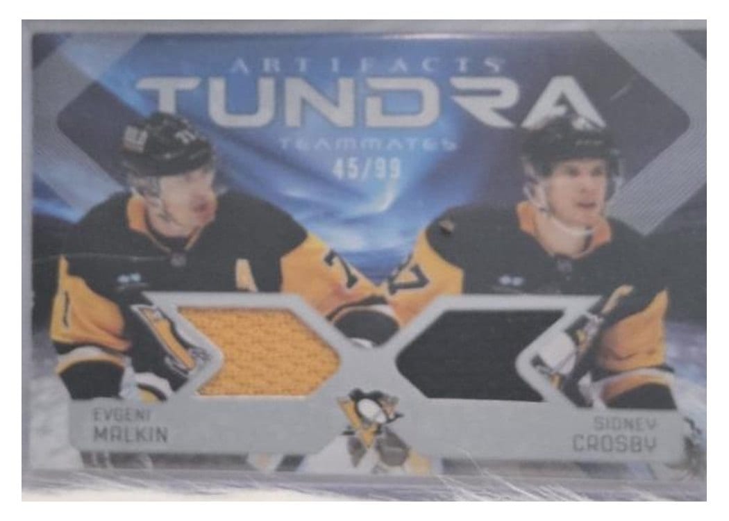 2025-26 Upper Deck Artifacts Tundra Teammates Duos Sidney Crosby/Evgeni Malkin #T2-CM card
