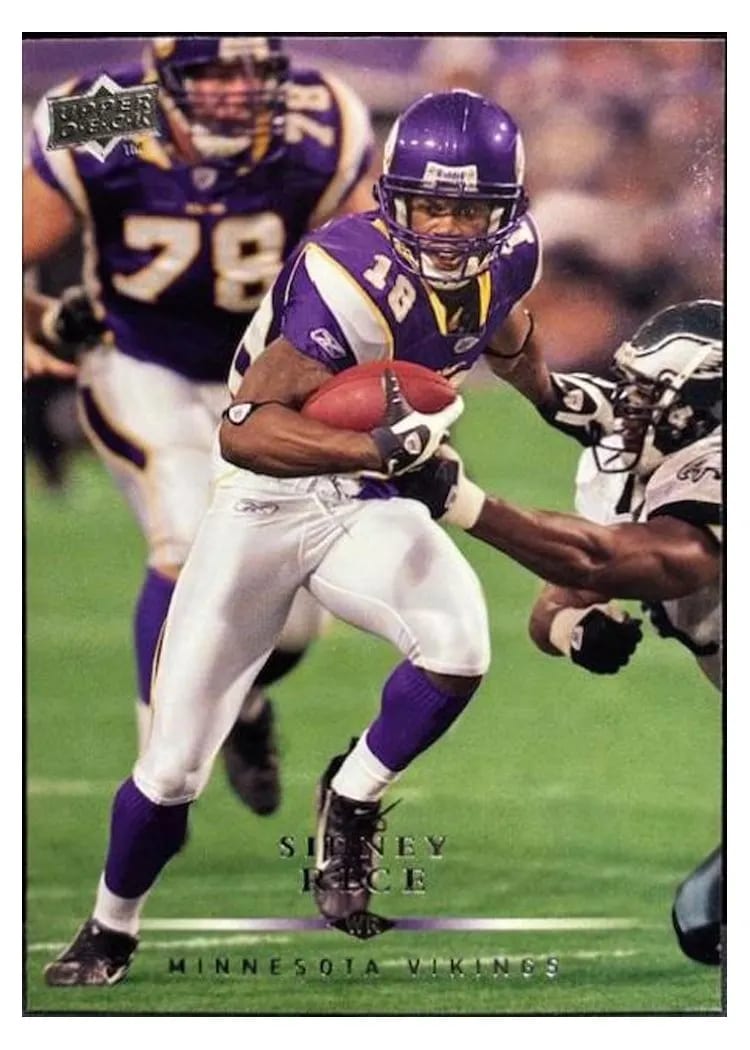 2008 Upper Deck Sidney Rice #106 card