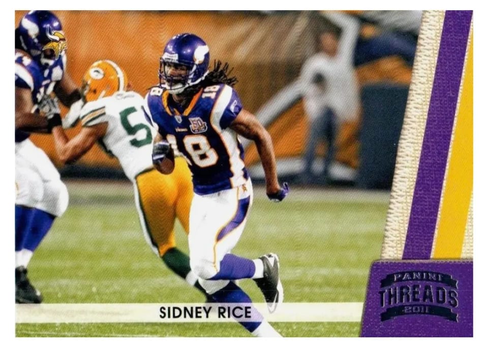 2011 Panini Threads Sidney Rice #84 card