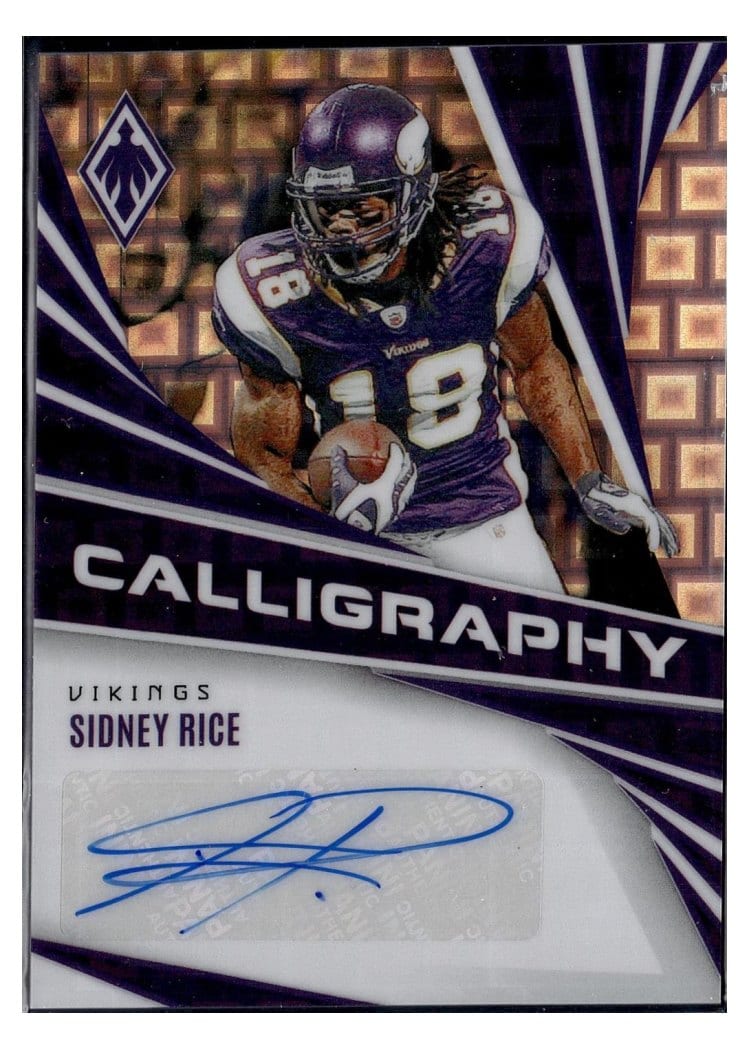 2024 Panini Phoenix Calligraphy Sidney Rice #C-SRE card