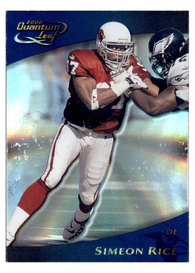 2000 Quantum Leaf Simeon Rice #4 card