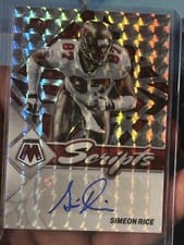 2022 Panini Mosaic Scripts Simeon Rice #S-SR card
