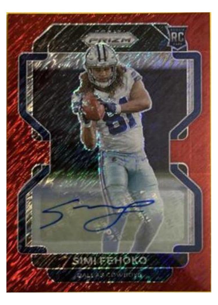 2021 Panini Prizm Base Set Simi Fehoko #371 card