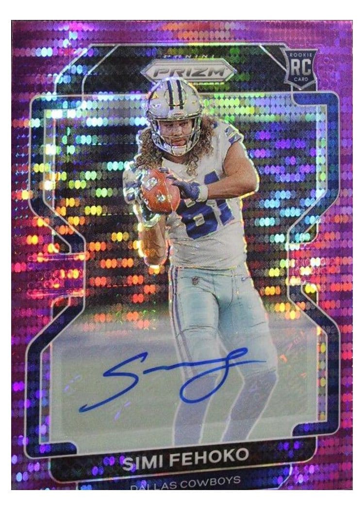 2021 Panini Prizm Base Set Simi Fehoko #371 card