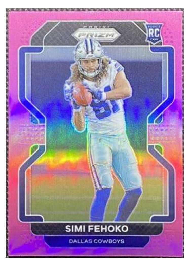 2021 Panini Prizm Base Set Simi Fehoko Pink Prizm #371 card