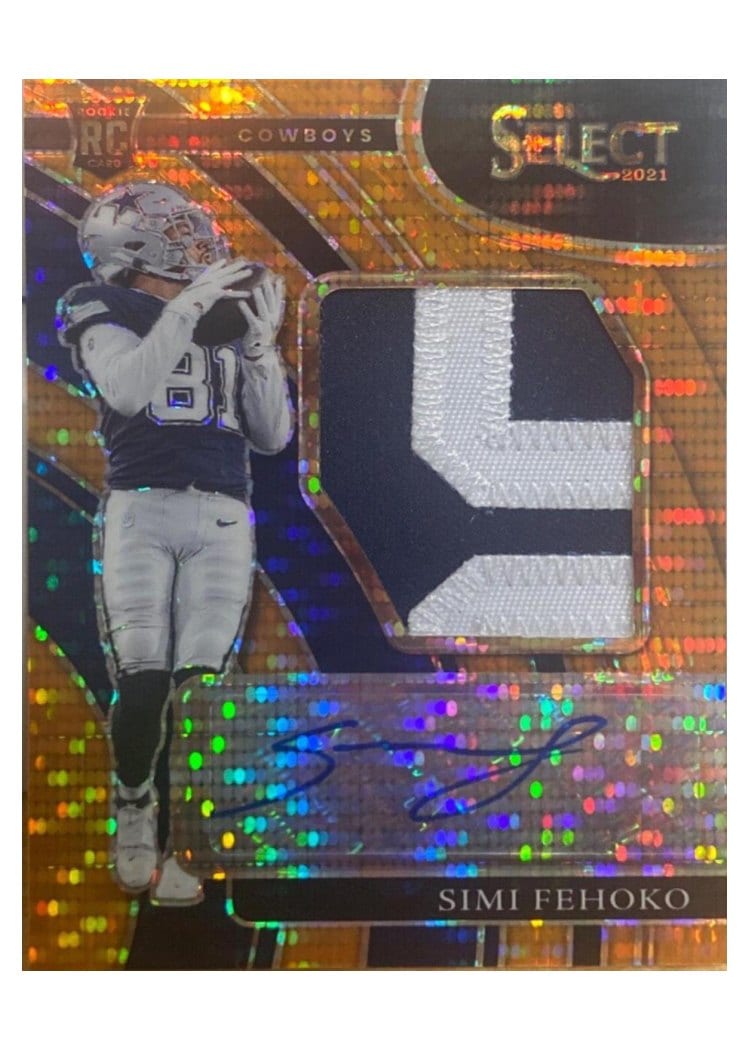 2021 Panini Select Base Set Simi Fehoko Neon Orange Pulsar #383 card