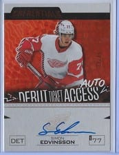 2023-24 Upper Deck Credentials Debut Ticket Access Autograph Simon Edvinsson #DTAA-SE card