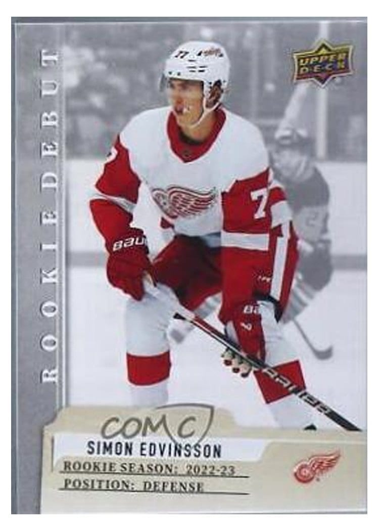 2023-24 Upper Deck Rookie Debut Base Set Simon Edvinsson #2 card