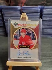 2023-24 Upper Deck Trilogy AutoFocus Rookies Simon Edvinsson #AFR-SE card