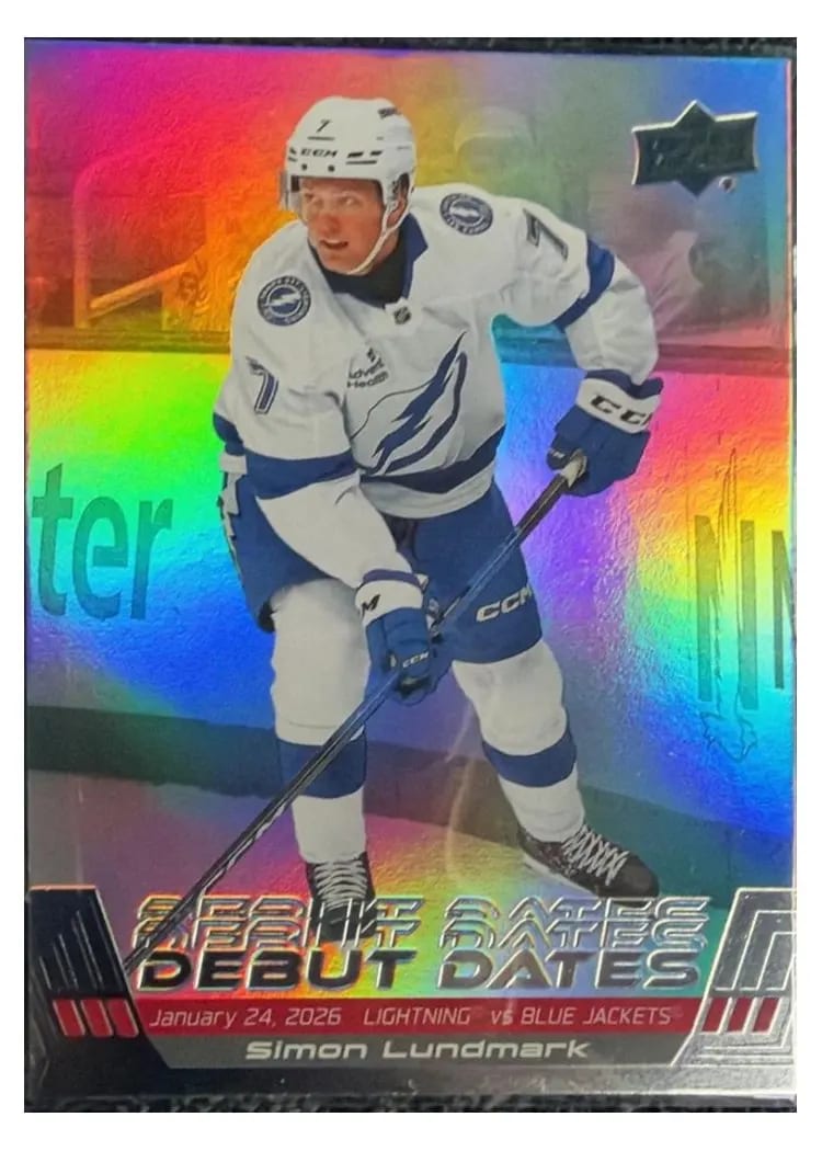 2026 Upper Deck Debut Dates Simon Lundmark #DD-6 card