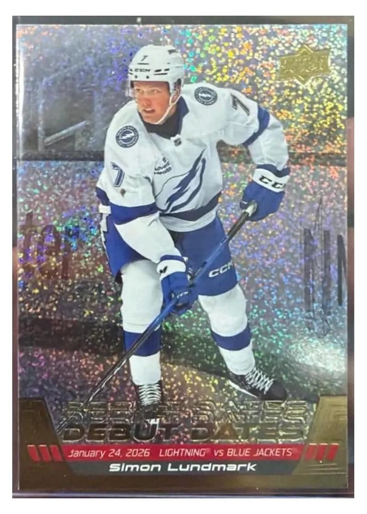 2026 Upper Deck Debut Dates Simon Lundmark #DD-6 card