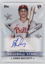 2022 Topps Update Baseball Stars Autographs Simon Muzziotti #BSA-SMU card