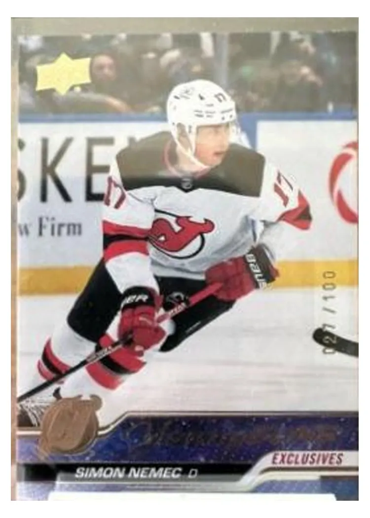 2023 Upper Deck Simon Nemec #727 card