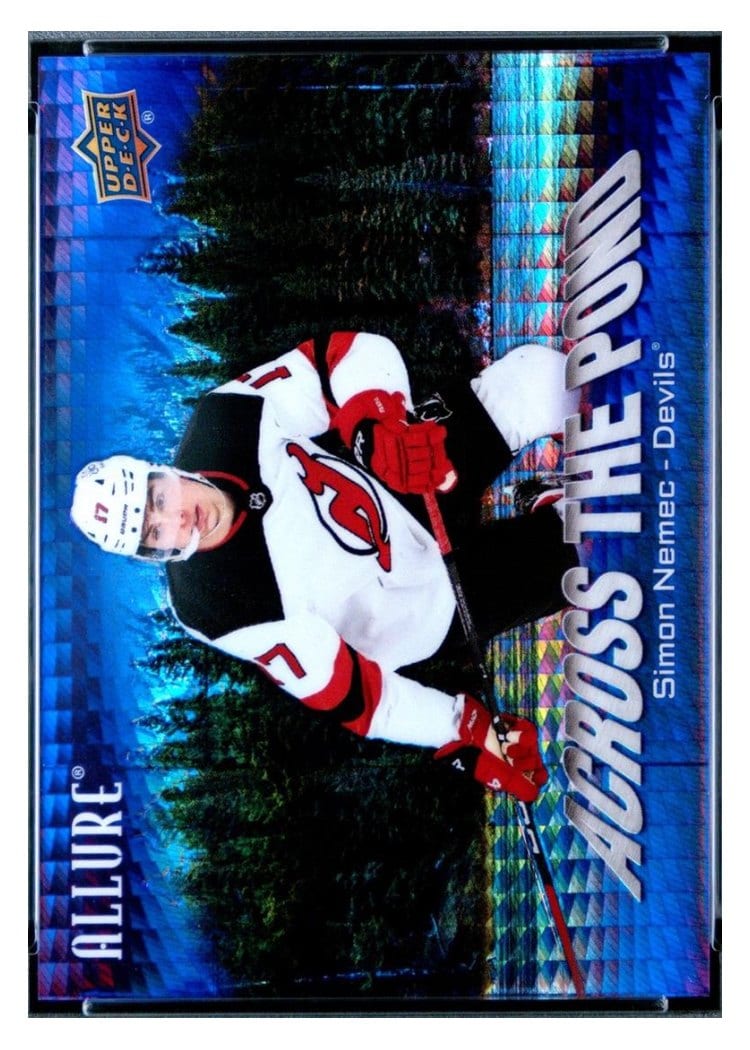 2024-25 Upper Deck Allure Across the Pond Simon Nemec #ATP-8 card