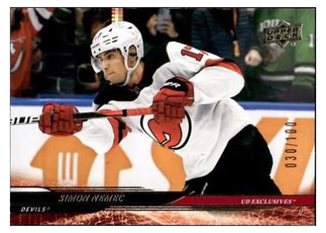 2024-25 Upper Deck Base Set Simon Nemec #111 card
