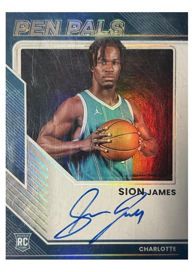 2025-26 Donruss Pen Pals Sion James #23 card