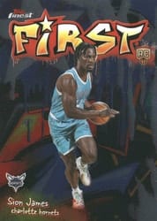 2025-26 Finest First Sion James #F-23 card