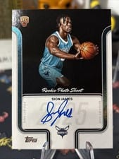 2025-26 Topps Rookie Photo Shoot Autographs Sion James #RP-SJ card