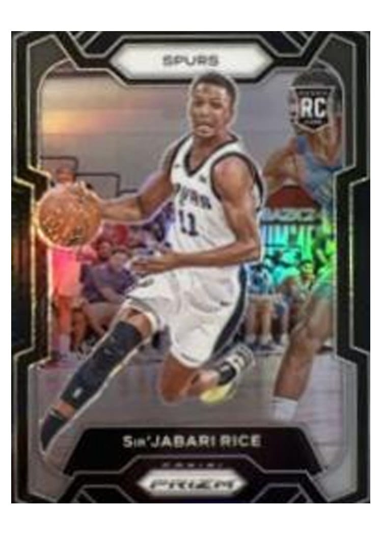 2023-24 Panini Prizm Base Set Sir'Jabari Rice Black #299 card