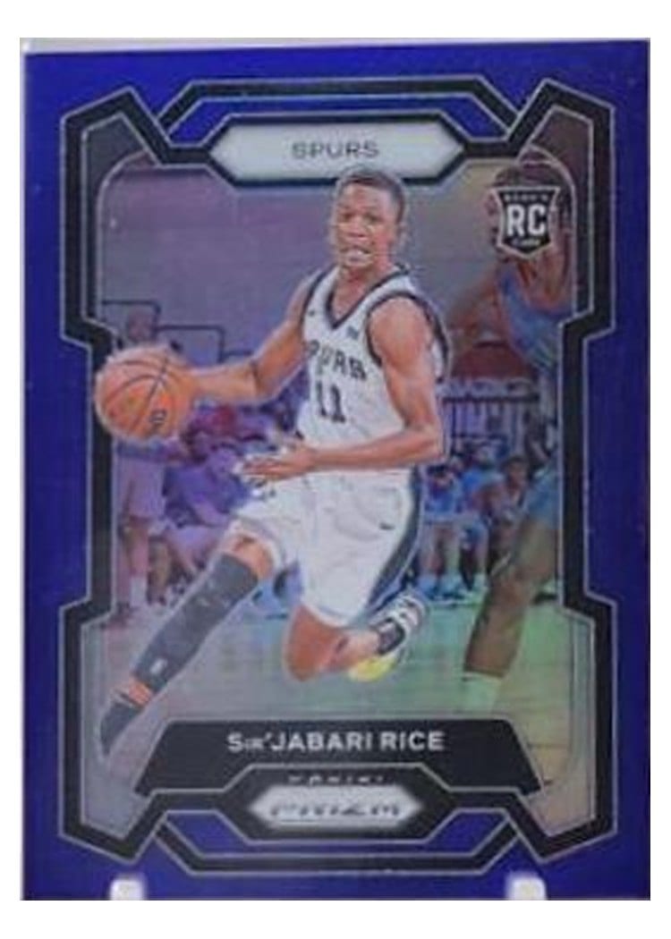 2023-24 Panini Prizm Base Set Sir'Jabari Rice Blue #299 card