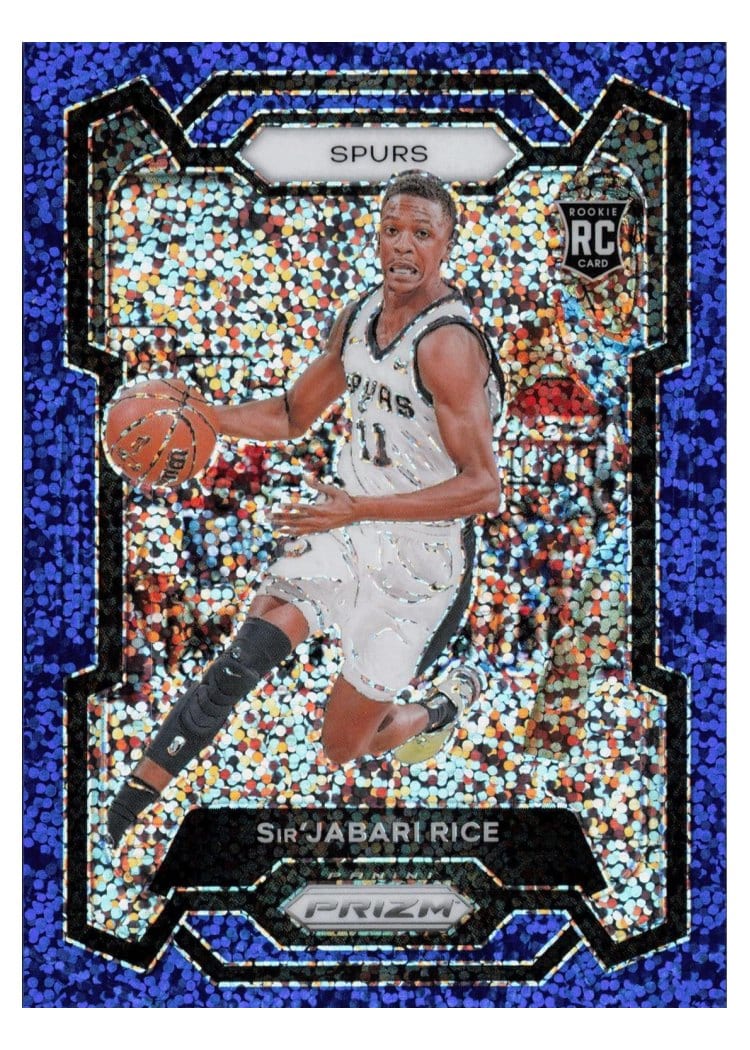 2023-24 Panini Prizm Base Set Sir'Jabari Rice Blue Sparkle #299 card