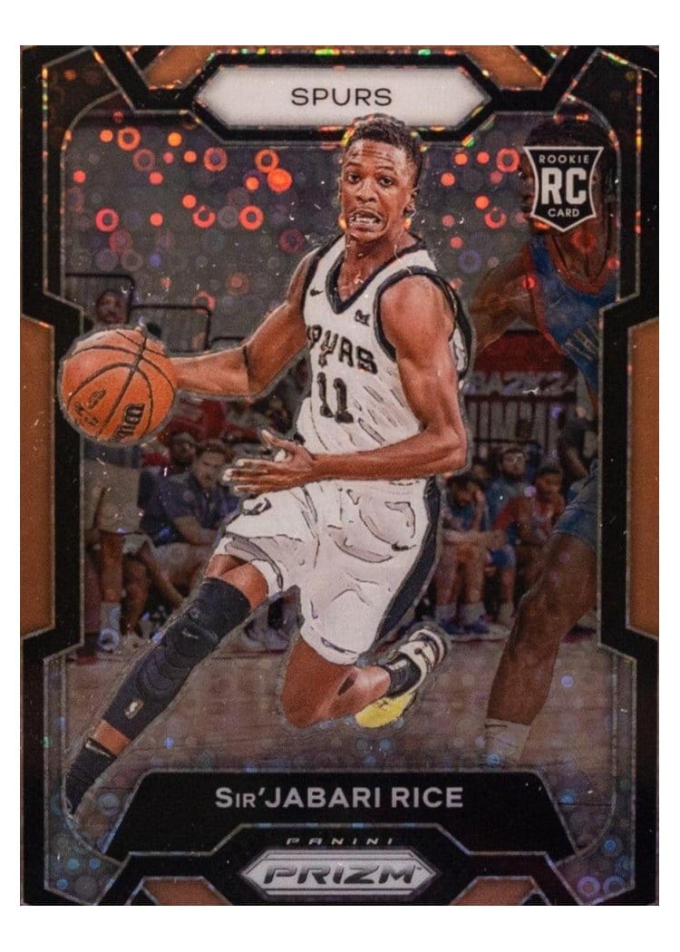 2023-24 Panini Prizm Base Set Sir'Jabari Rice Fast Break Bronze #299 card
