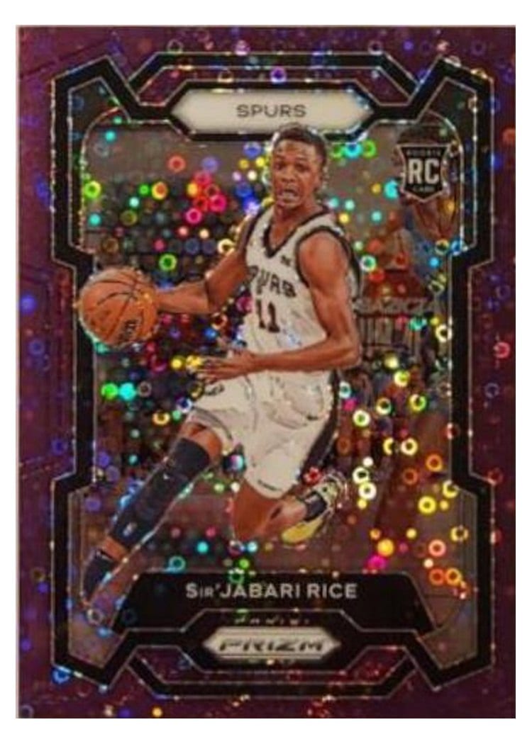 2023-24 Panini Prizm Base Set Sir'Jabari Rice Fast Break Purple #299 card