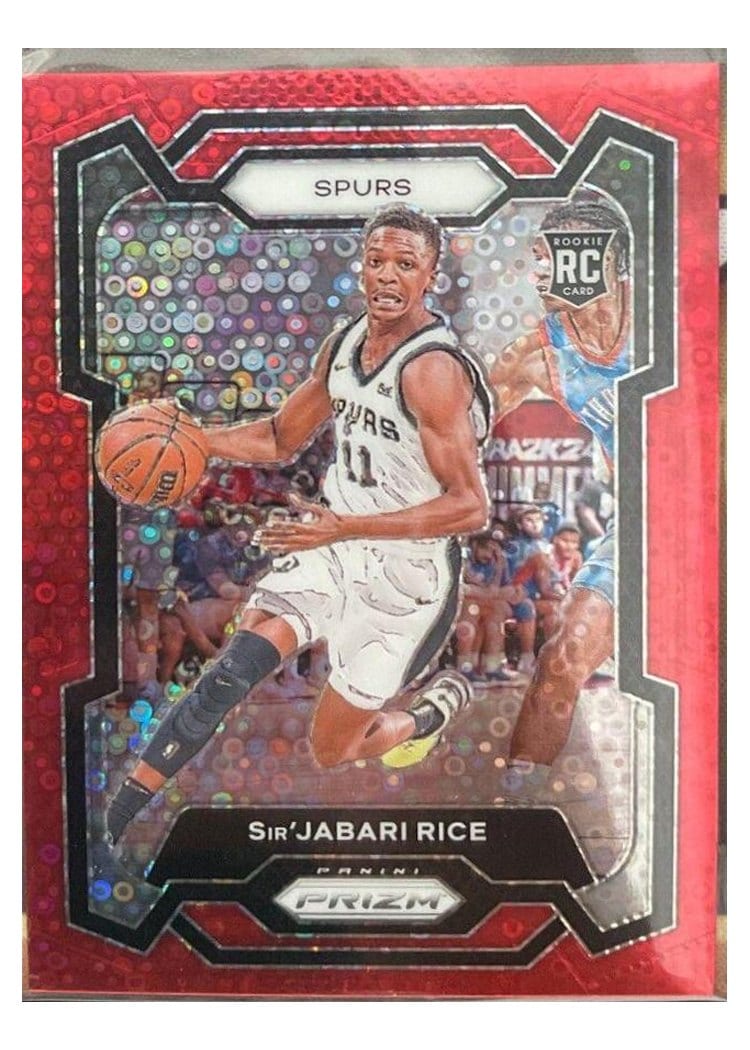 2023-24 Panini Prizm Base Set Sir'Jabari Rice Fast Break Red #299 card