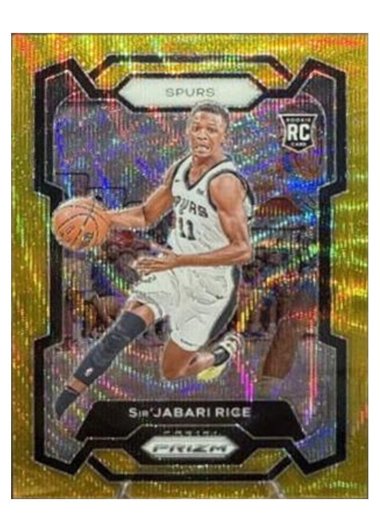 2023-24 Panini Prizm Base Set Sir'Jabari Rice Gold #299 card